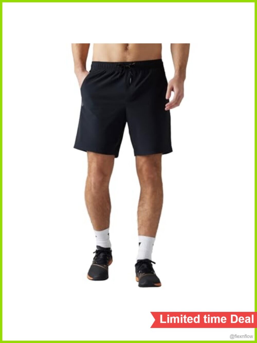 Men's 7" Pursuit Unlined Gym Shorts All-Way Stretch Moisture Wicking Zip Pocket